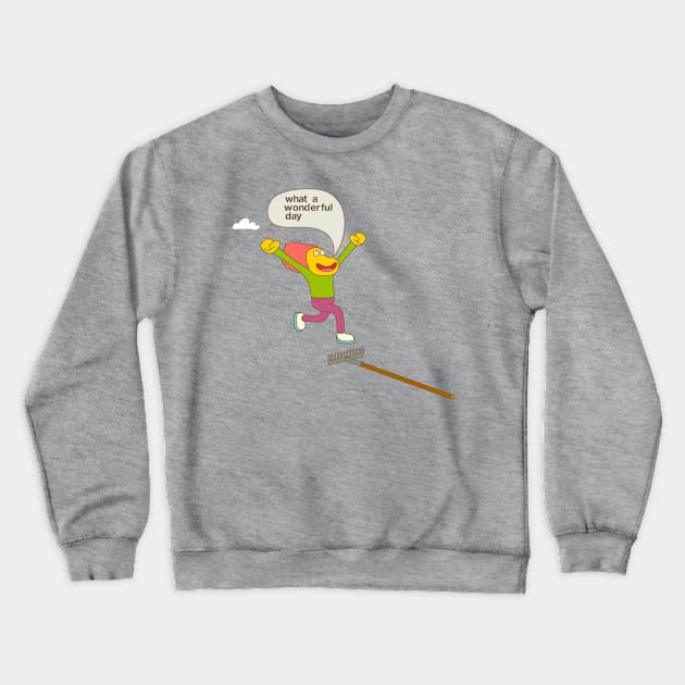 Wonderful rake Crewneck Sweatshirt by simonox